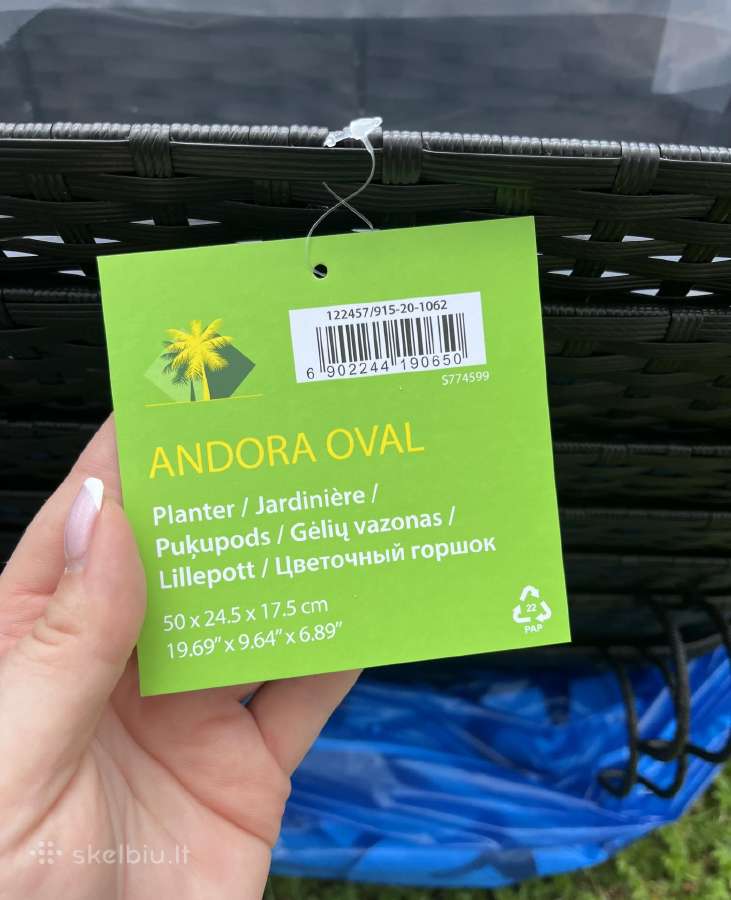 Balkono vazonai Andora Oval - nuotraukos Nr. 5
