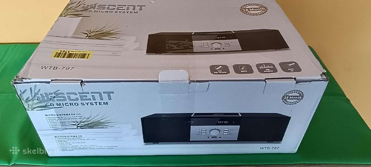 Micro Hi-fi muzikos centras / CD grotuvas Wtb-797 - nuotraukos Nr. 2