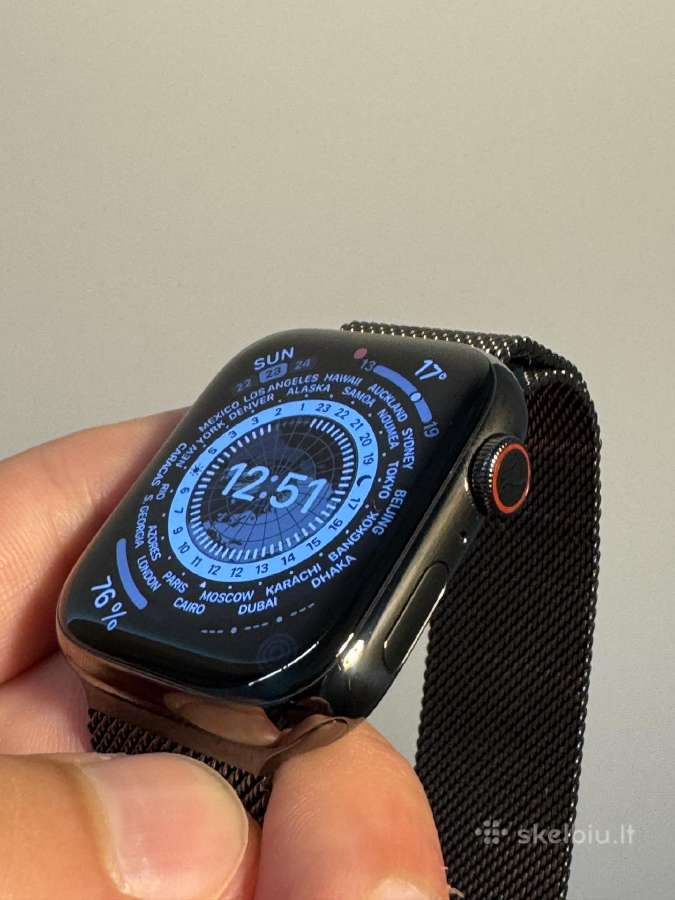Apple Watch Series 8 45mm Graphite Stainless Steel - nuotraukos Nr. 4