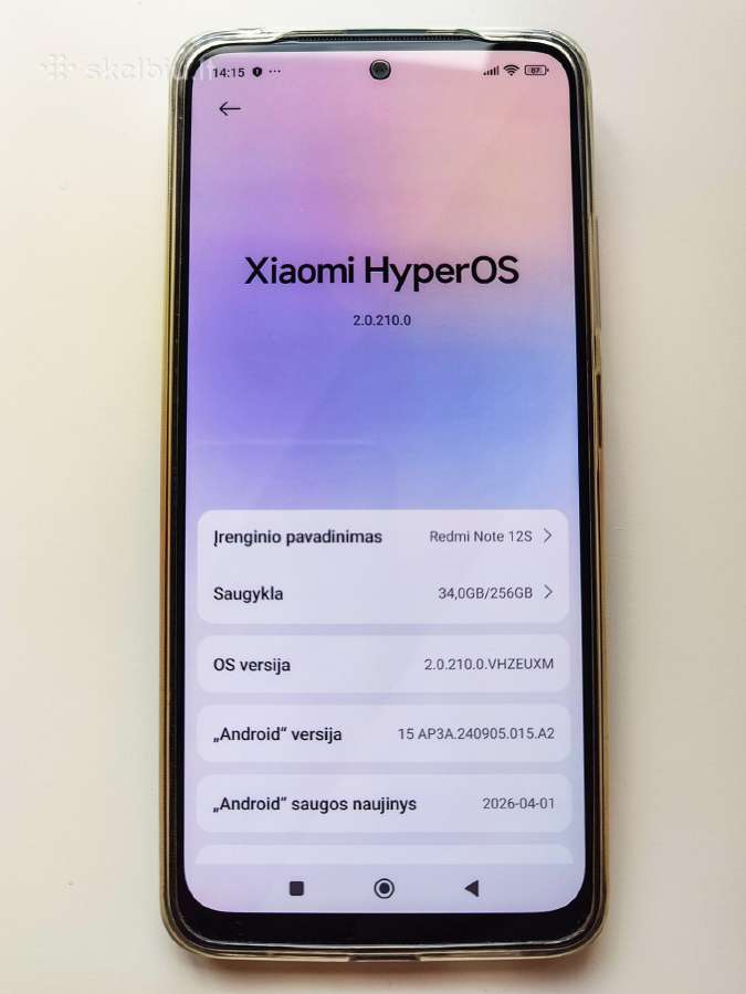Telefonas Xiaomi Redmi Note 12s 8gb/256 GB, 2 Sim - nuotraukos Nr. 2