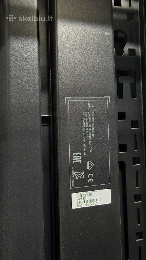 Apc Netshelter Metered Rack Pdu, 1 fazė, 7,4 kw - nuotraukos Nr. 3