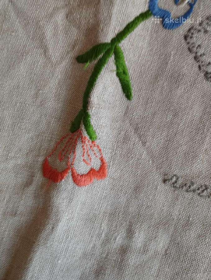 Tremtinės išsiuvinėtas ant Lino audinio darbas - nuotraukos Nr. 8