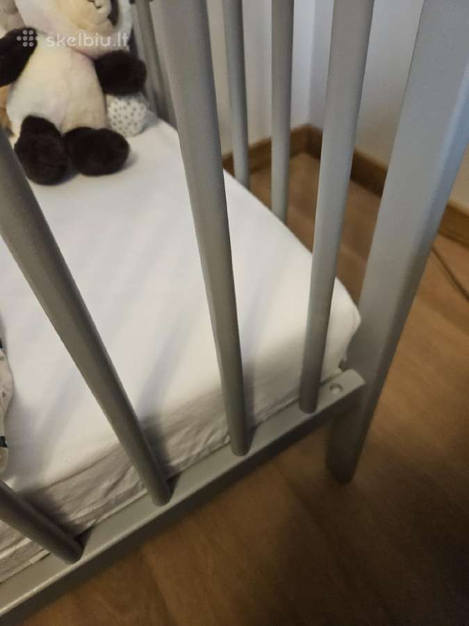 Vaikiška lovelė Nordbaby ir čiužinys - nuotraukos Nr. 4