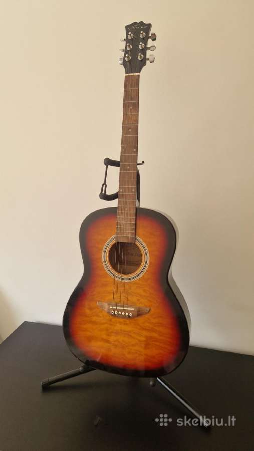 Akustinė gitara „Golden Star“ su stovu - nuotraukos Nr. 2