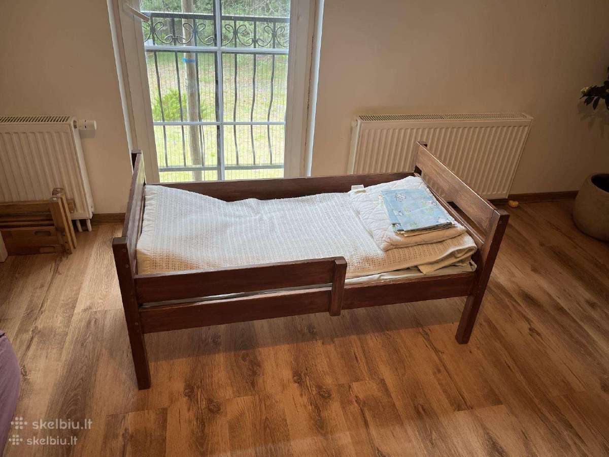 Daili medinė vaikiška lovytė - nuotraukos Nr. 2