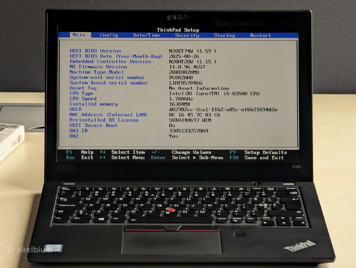 Thinkpad X280 - nuotraukos Nr. 8