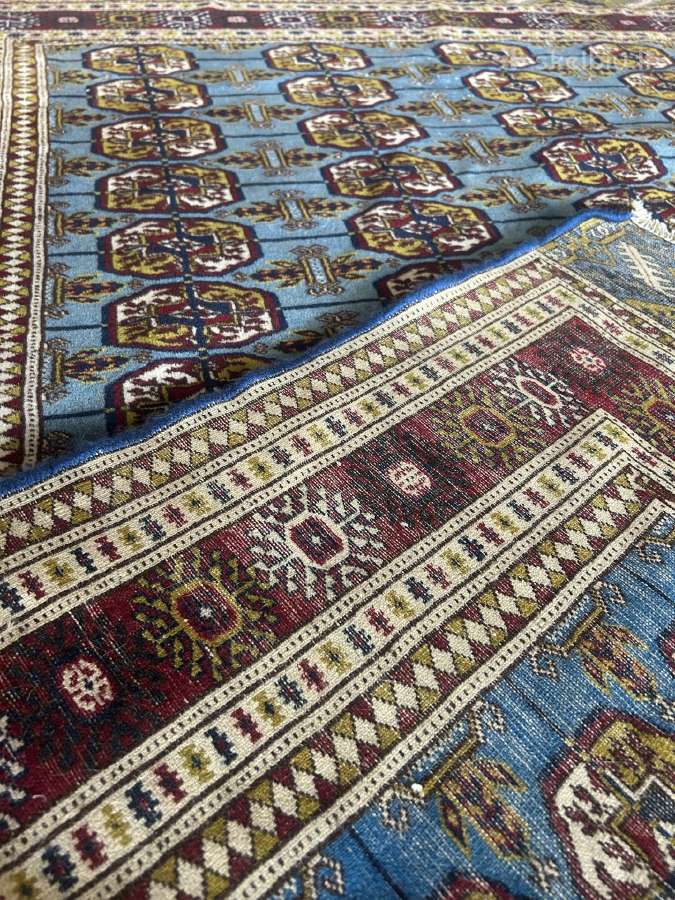 Įspūdingas retų spalvų Bukhara kilimas - nuotraukos Nr. 6
