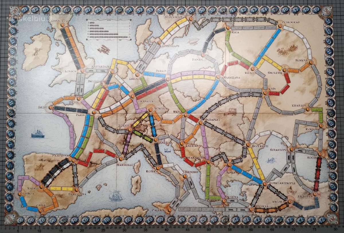 Stalo žaidimas "Ticket to Ride" - nuotraukos Nr. 2