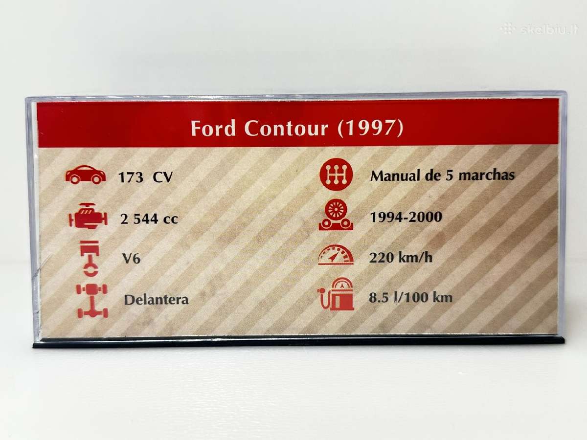 Ford Contour 1997 mėlyna 1:43 Edicola - nuotraukos Nr. 7