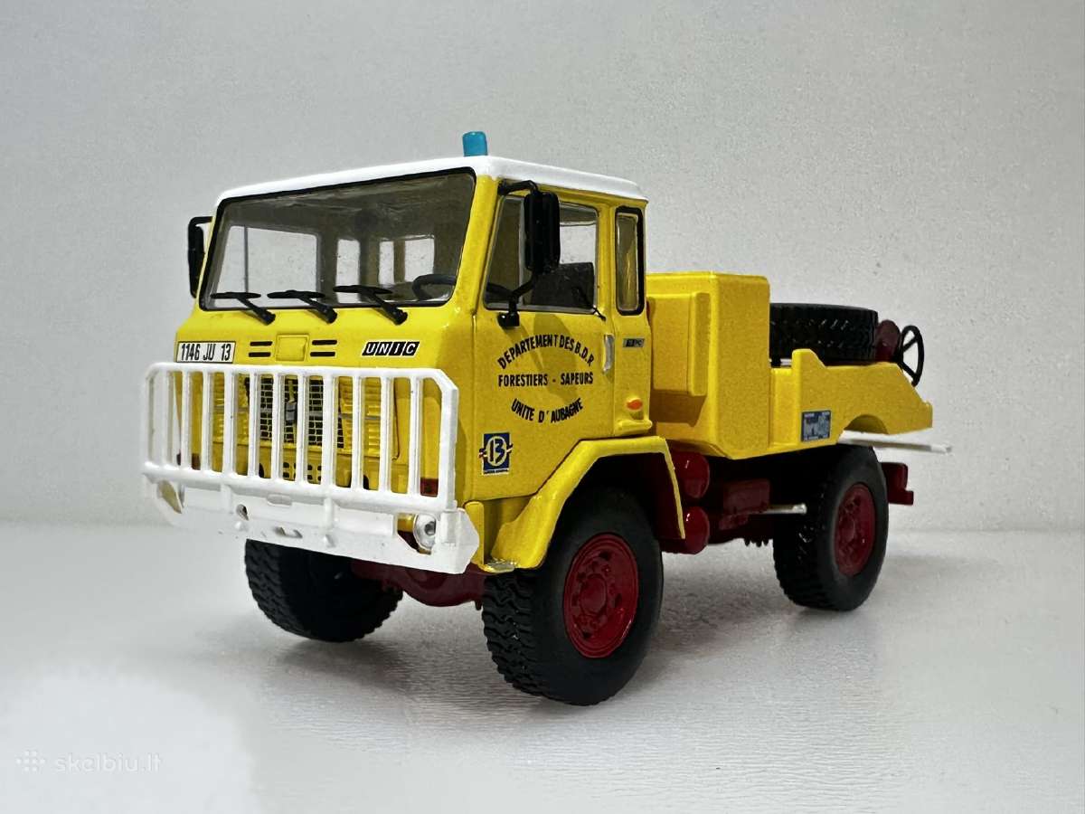 Iveco Unic 75pc Antincendio 1975 geltona/balt 1:43 - nuotraukos Nr. 3