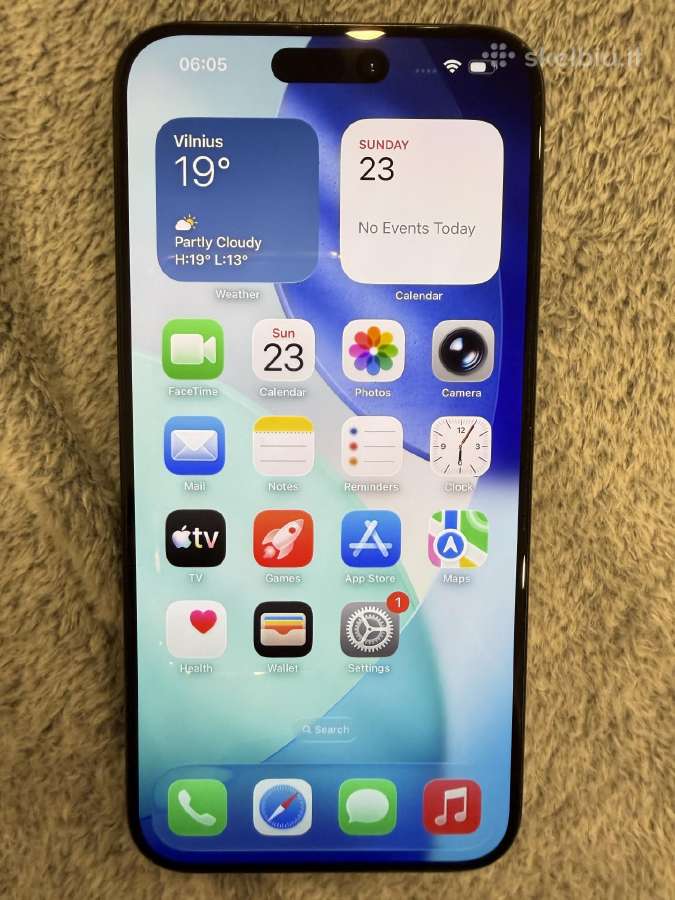 iPhone 15 pro max 256gb black - nuotraukos Nr. 3