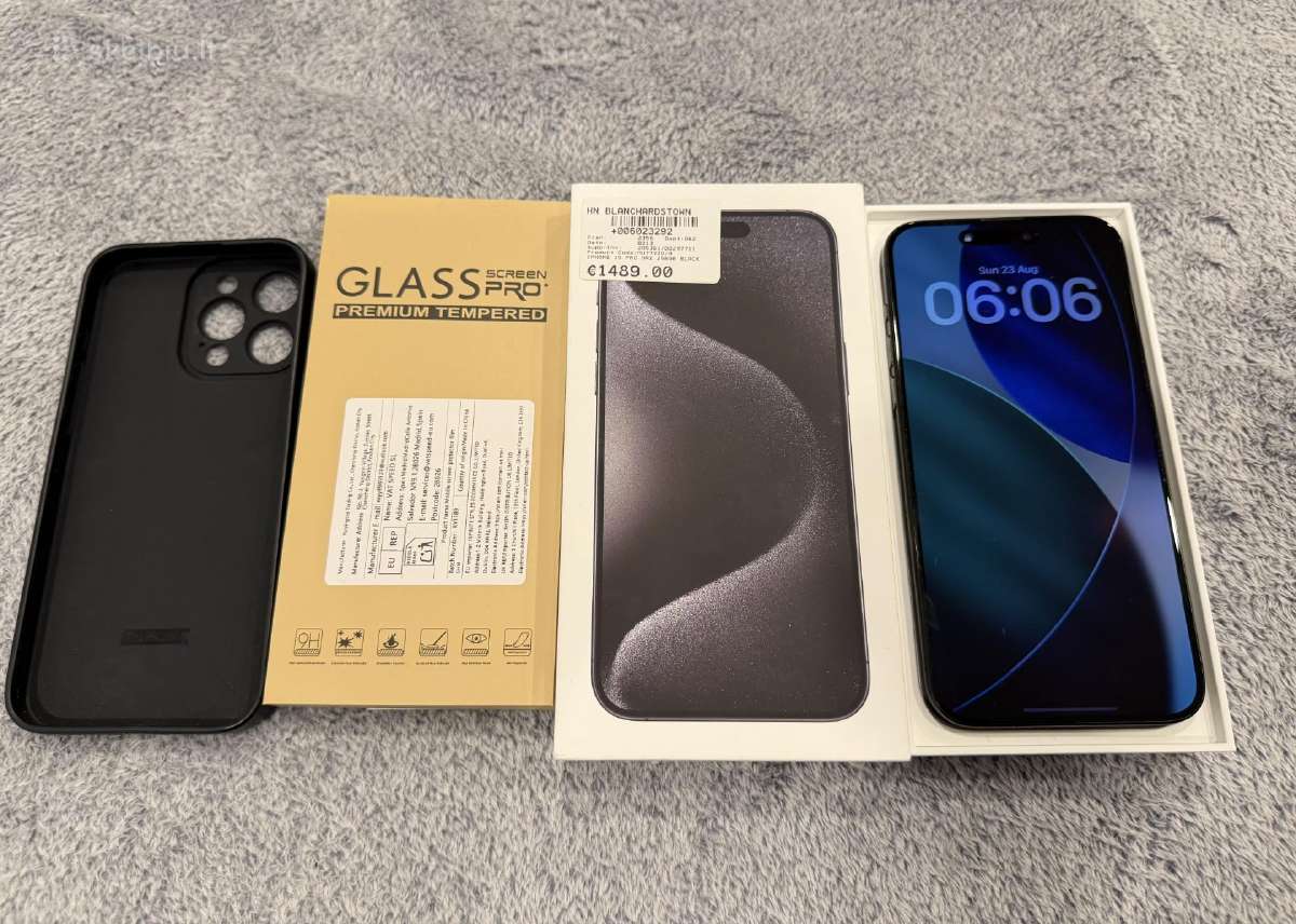 iPhone 15 pro max 256gb black - nuotraukos Nr. 4