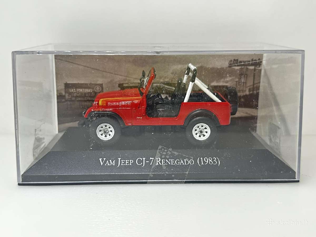 Jeep Cj-7 Renegado 1983 raudona 1:43 Salvat - nuotraukos Nr. 2