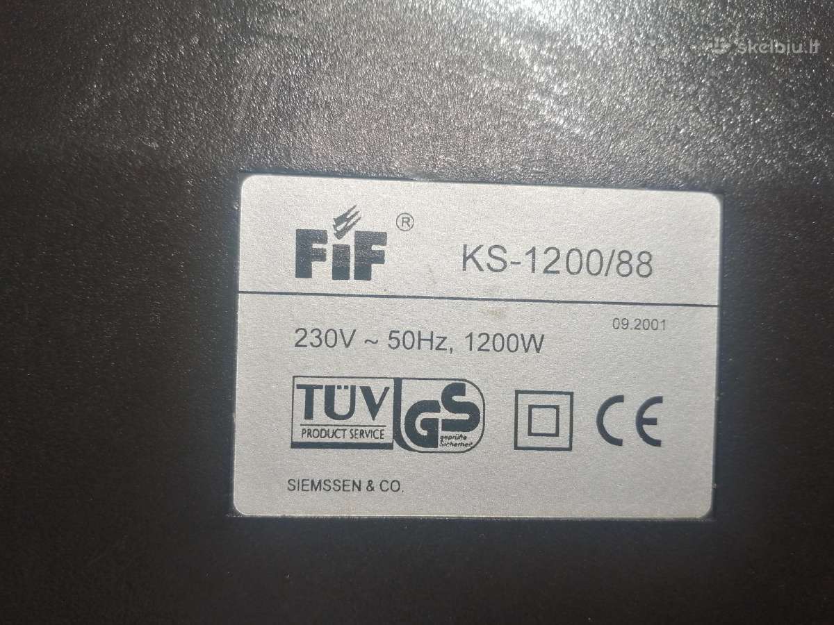 Dulkių siurblys Fif Ks 1200 - nuotraukos Nr. 2