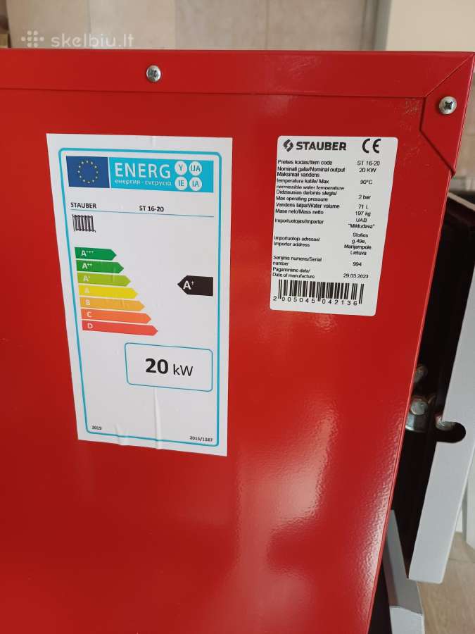 Stauber Basic 20 kw kieto kuro katilas - nuotraukos Nr. 2