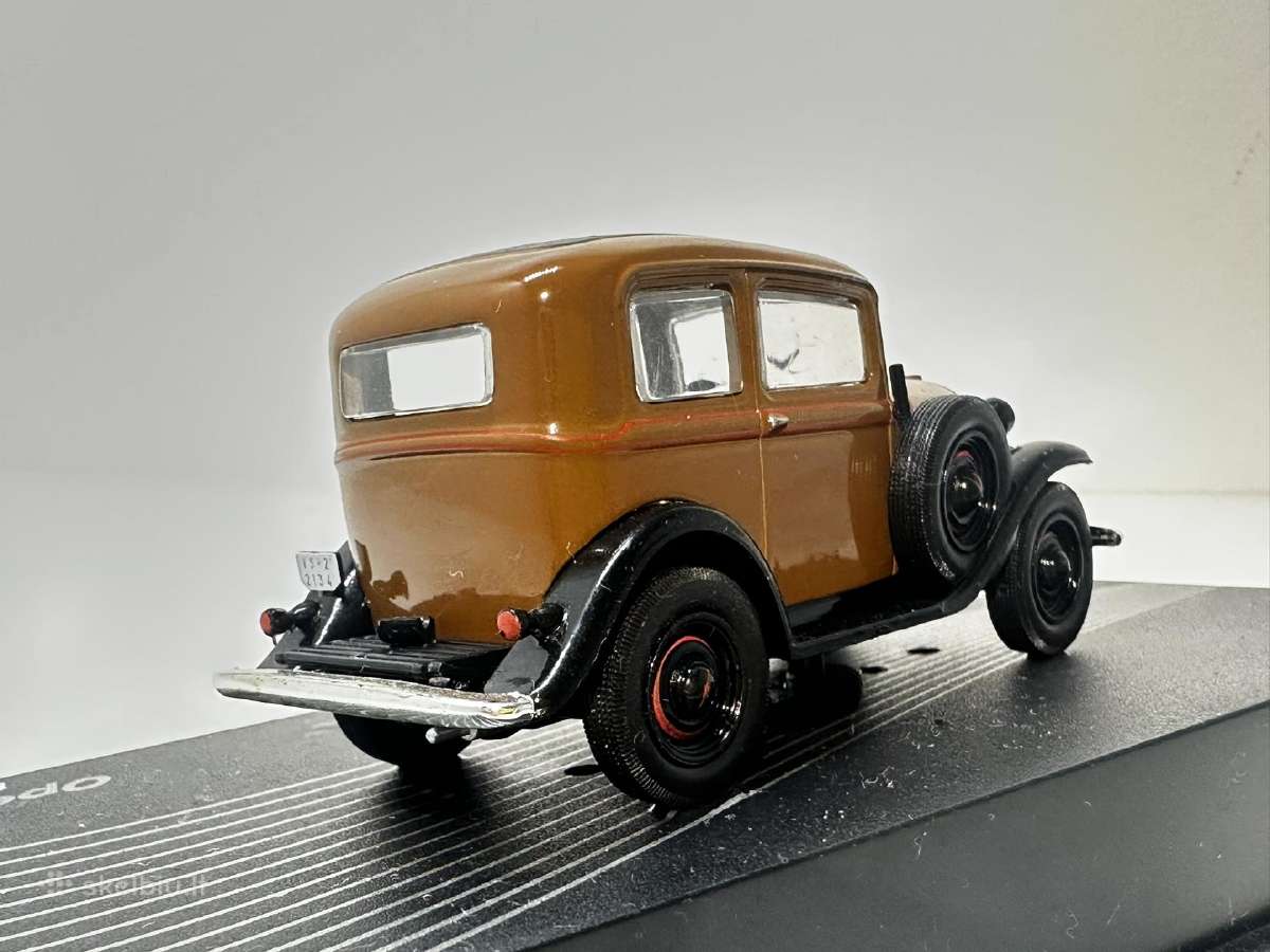 Opel P4 1935-1937 ruda 1:43 Eaglemoss [def.] - nuotraukos Nr. 5