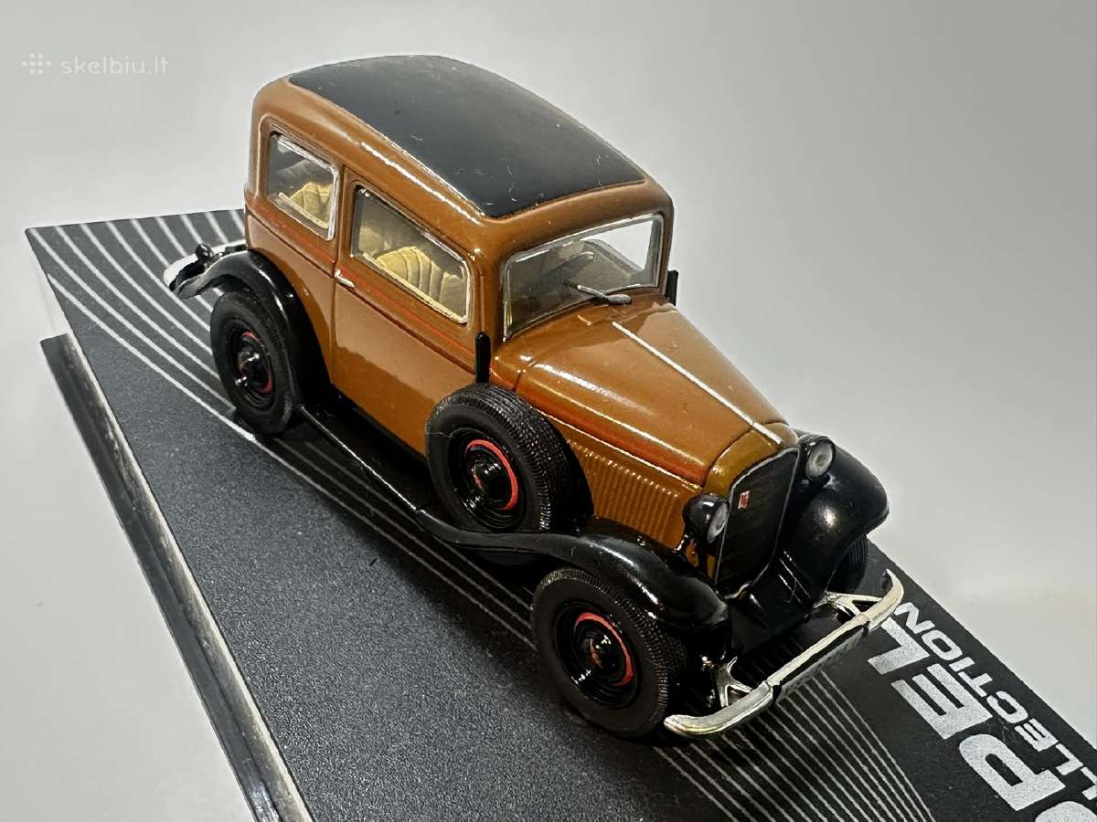 Opel P4 1935-1937 ruda 1:43 Eaglemoss [def.] - nuotraukos Nr. 6