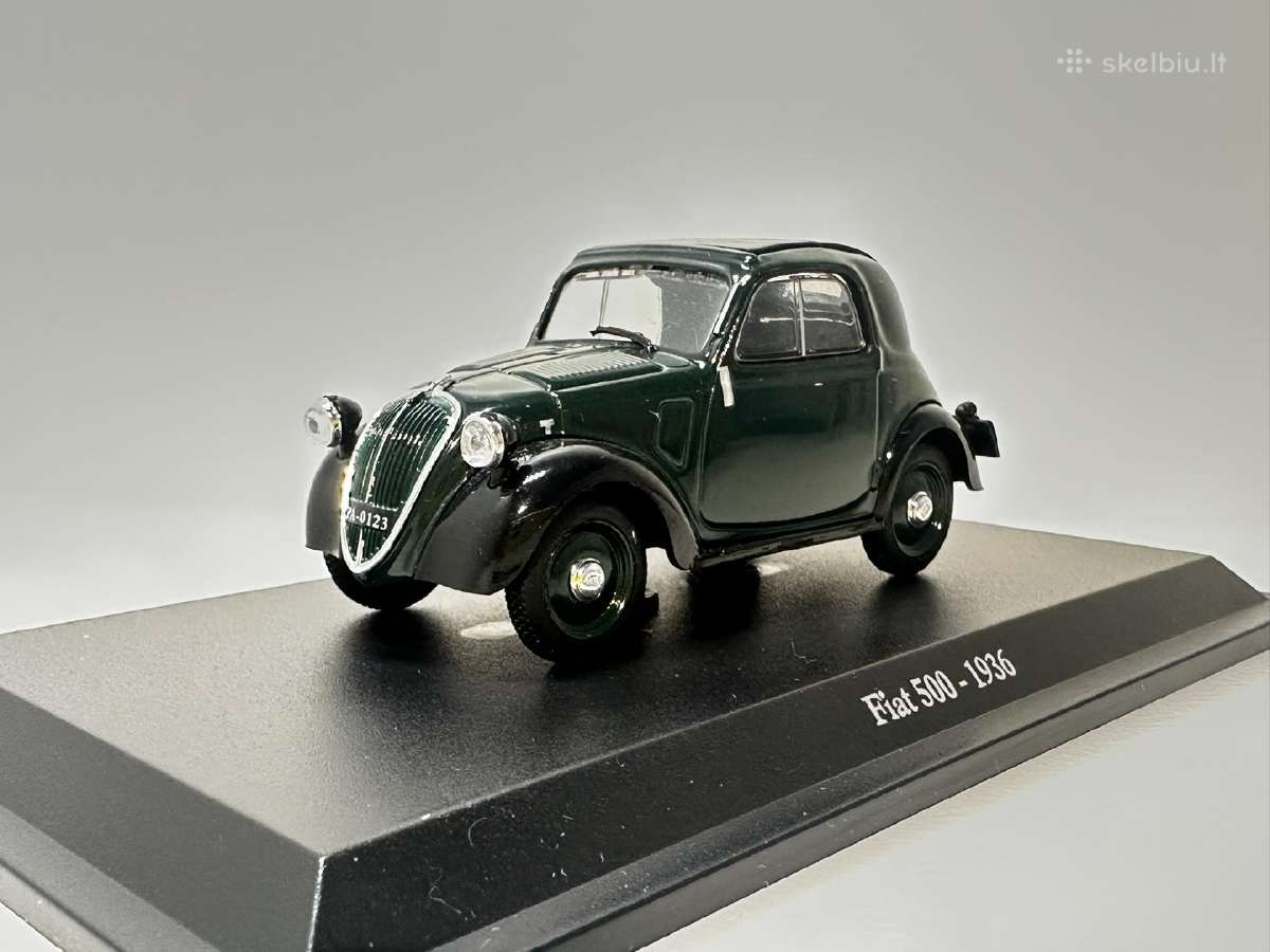 Fiat 500 1936 žalia/juoda 1:43 Edicola - nuotraukos Nr. 3