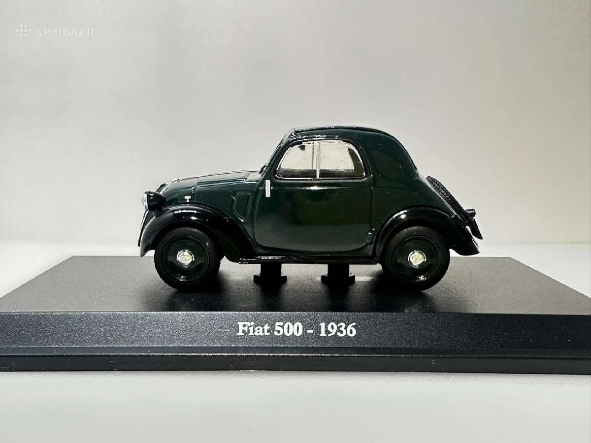 Fiat 500 1936 žalia/juoda 1:43 Edicola - nuotraukos Nr. 4