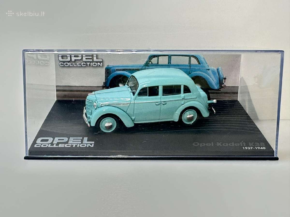 Opel Kadett K38 1937-1940 žydra 1:43 Eaglemoss - nuotraukos Nr. 2