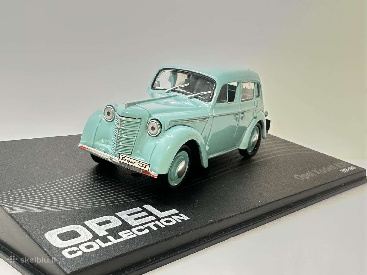 Opel Kadett K38 1937-1940 žydra 1:43 Eaglemoss - nuotraukos Nr. 3