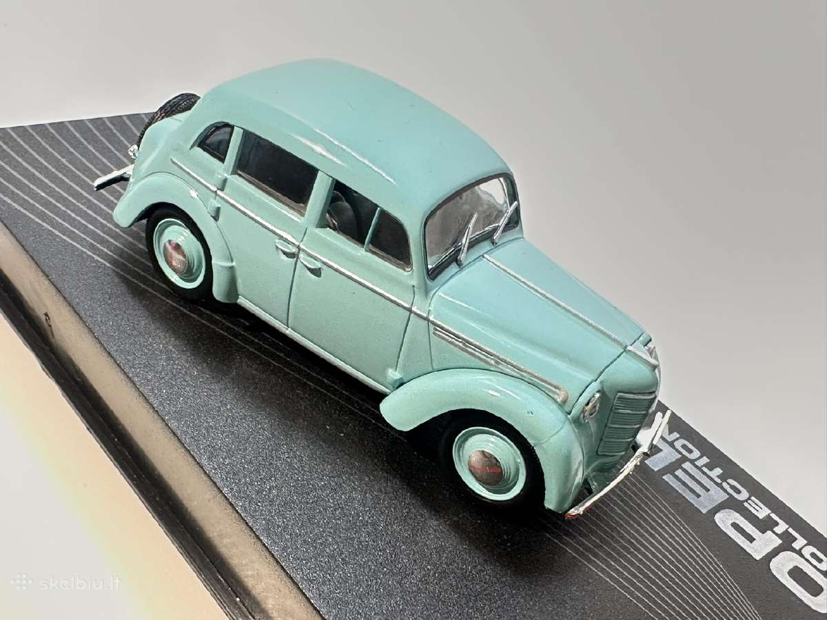 Opel Kadett K38 1937-1940 žydra 1:43 Eaglemoss - nuotraukos Nr. 6