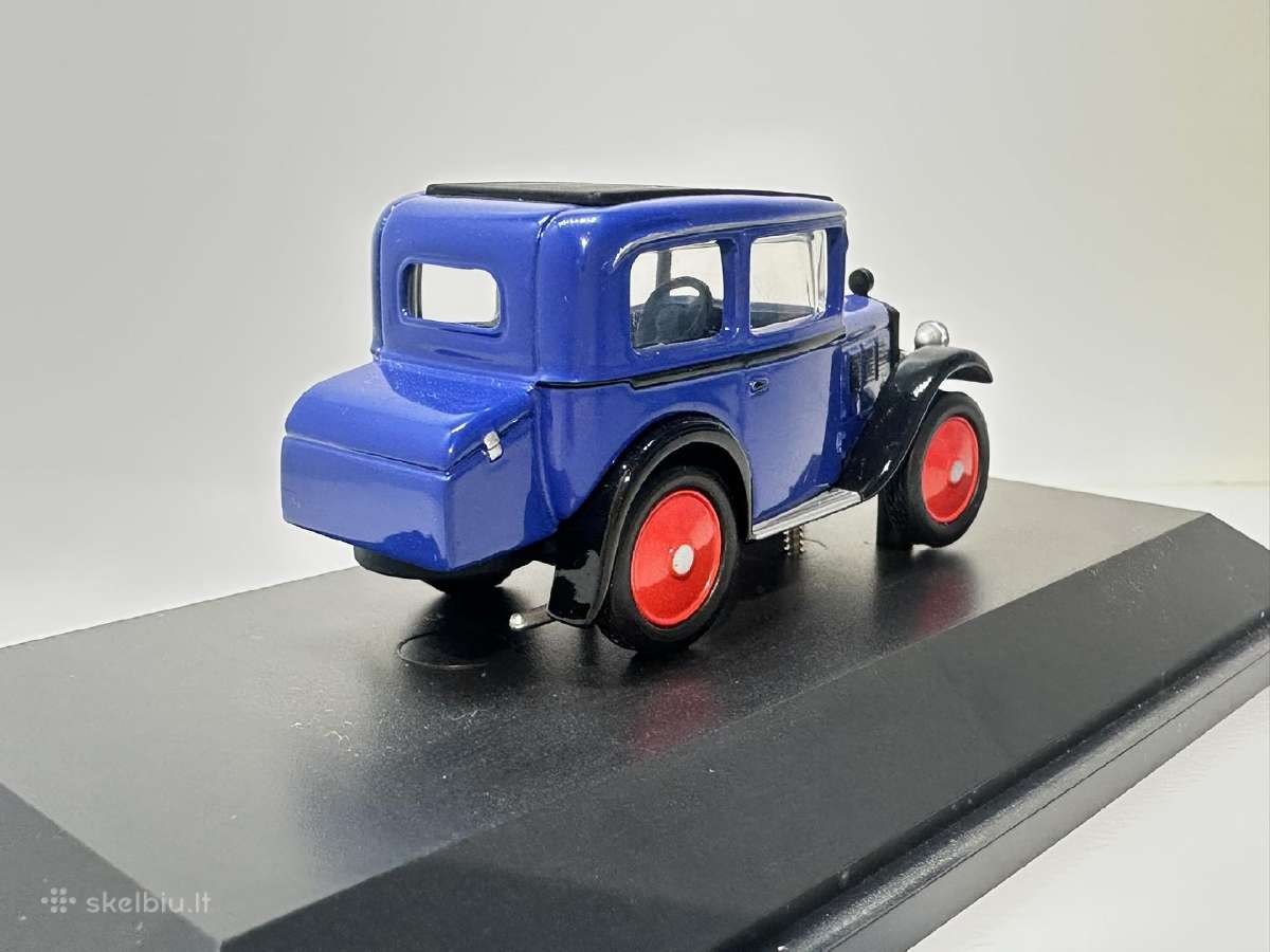 Bmw Dixi 3/15 1929-1932 mėlyna/juoda/raudona 1:43 - nuotraukos Nr. 5