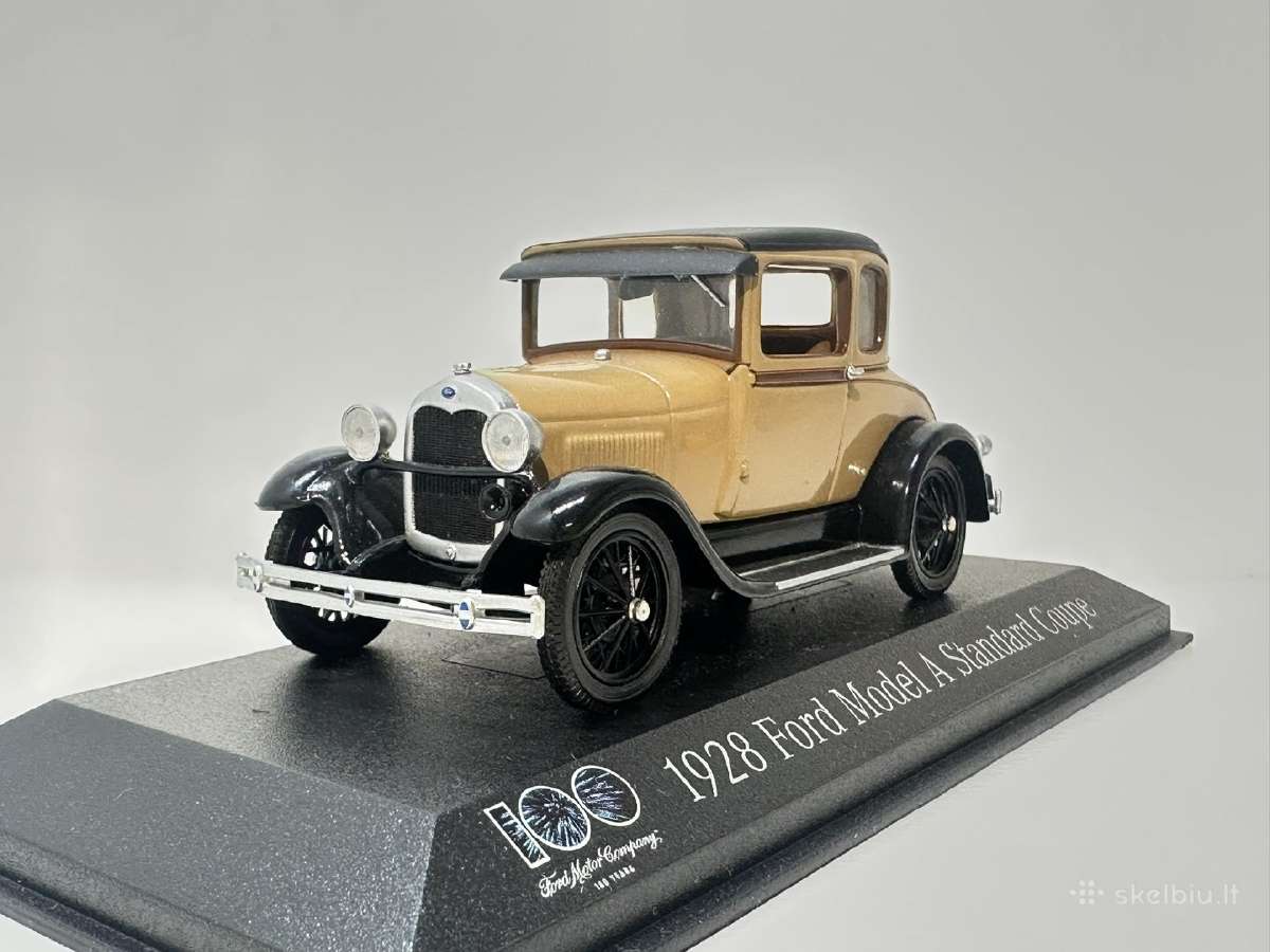 Ford Model A Standard Coupe 1928 ruda/juoda 1:43 M - nuotraukos Nr. 3