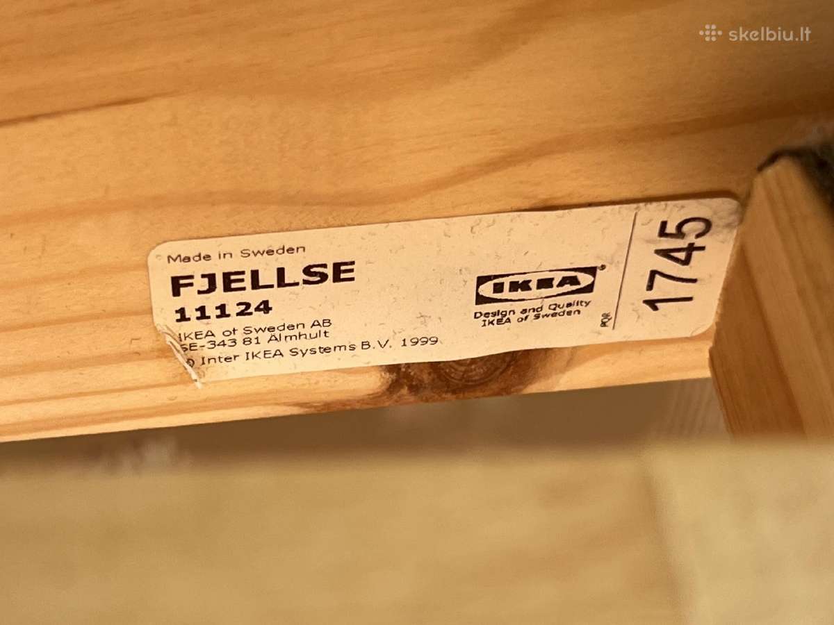 Ikea viengulės lovos rėmas su čiužiniu - nuotraukos Nr. 2