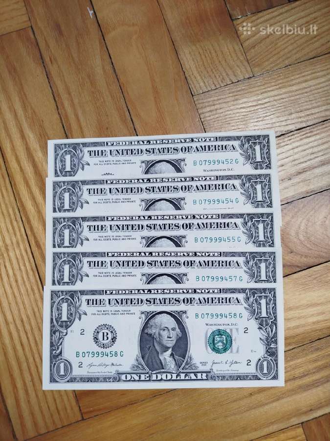 Kolekcinis 1jav dolerių banknotų rinkinys - nuotraukos Nr. 2