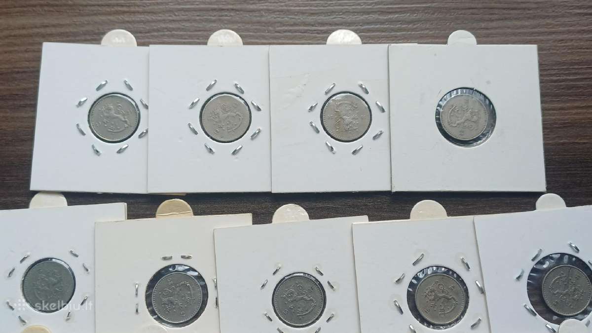 25 pennia rinkinys nuo 1921-45 Suomija - nuotraukos Nr. 3