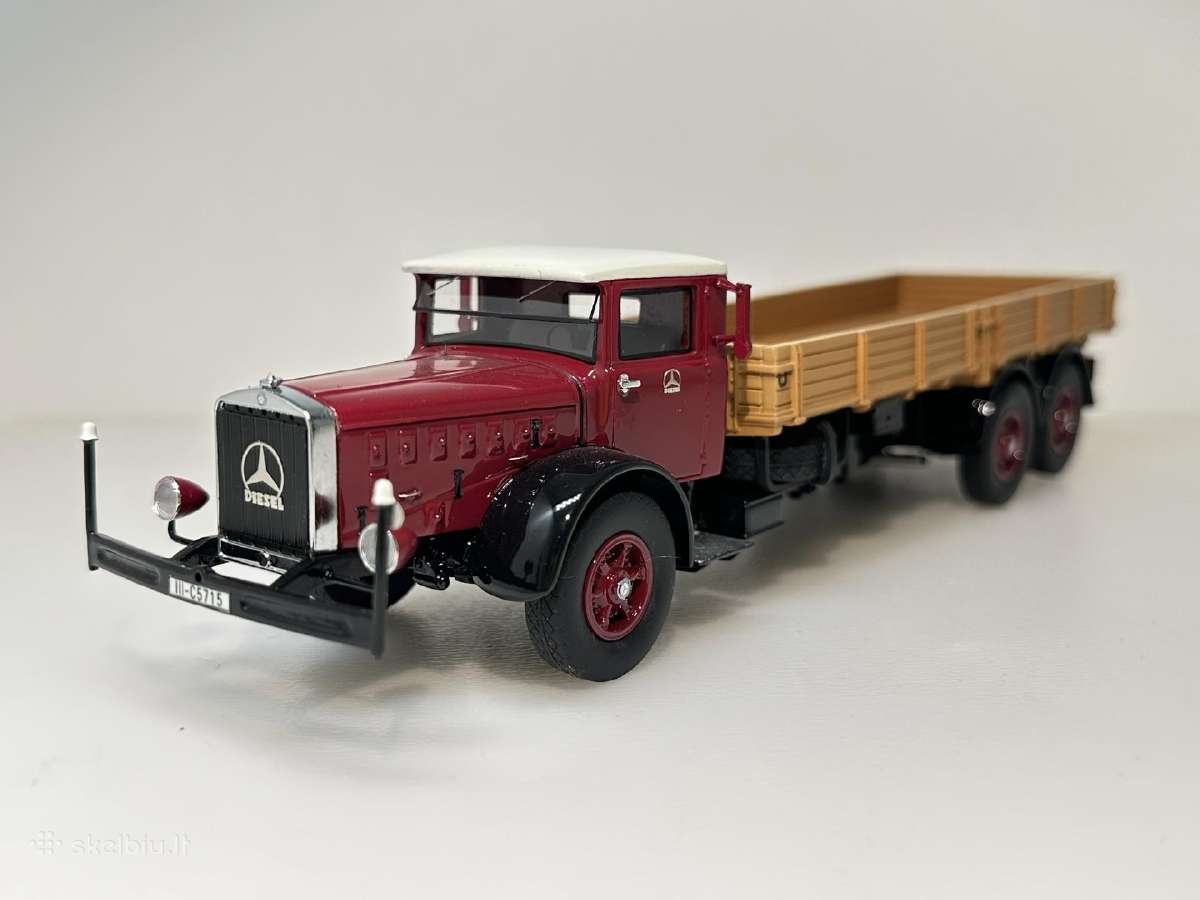 Mercedes-benz L 10000 1937 raudona/balta/ruda 1:43 - nuotraukos Nr. 3
