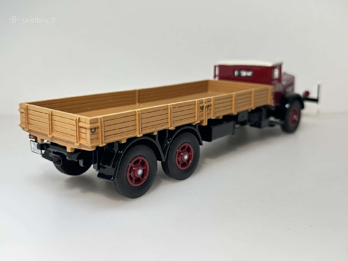 Mercedes-benz L 10000 1937 raudona/balta/ruda 1:43 - nuotraukos Nr. 4