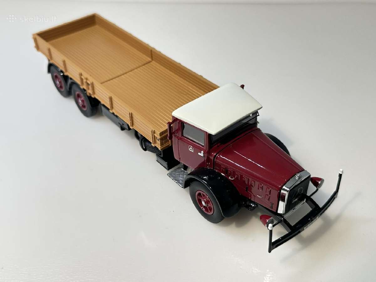 Mercedes-benz L 10000 1937 raudona/balta/ruda 1:43 - nuotraukos Nr. 5