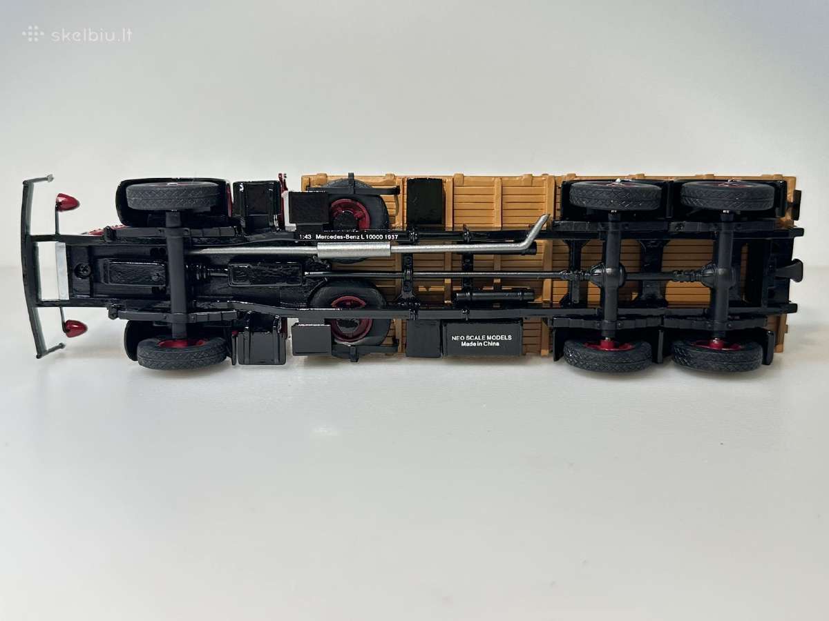 Mercedes-benz L 10000 1937 raudona/balta/ruda 1:43 - nuotraukos Nr. 7