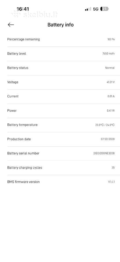 Xiaomi Mi Scooter 1s, juodas - nuotraukos Nr. 7