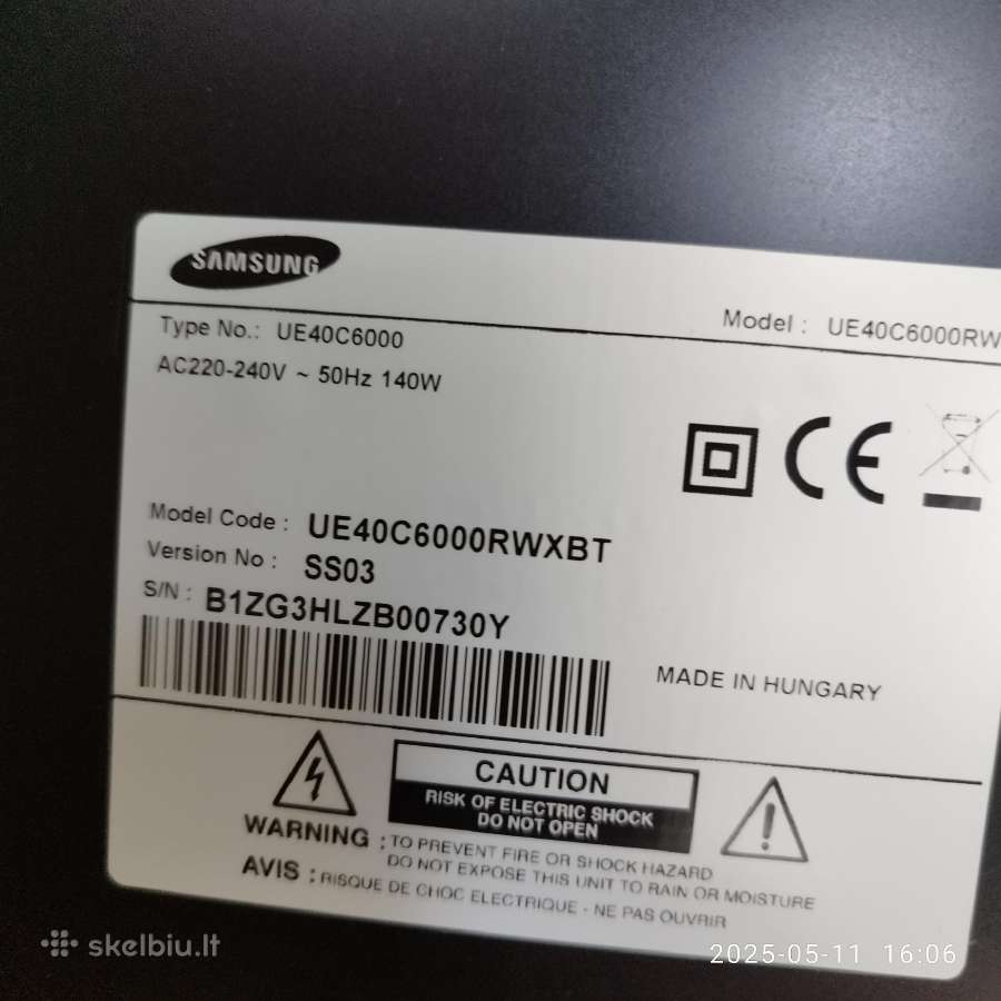 Televizorius Samsung 40" Ue - nuotraukos Nr. 4