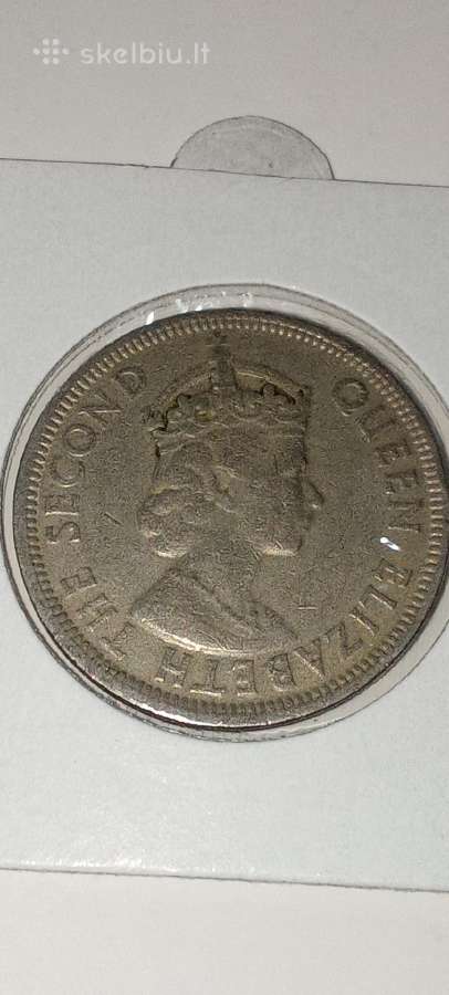 Mauricijus 1 rupija 1975 - nuotraukos Nr. 2
