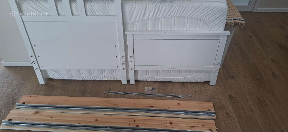 Medinė lova Hemnes su čiužiniu - nuotraukos Nr. 12