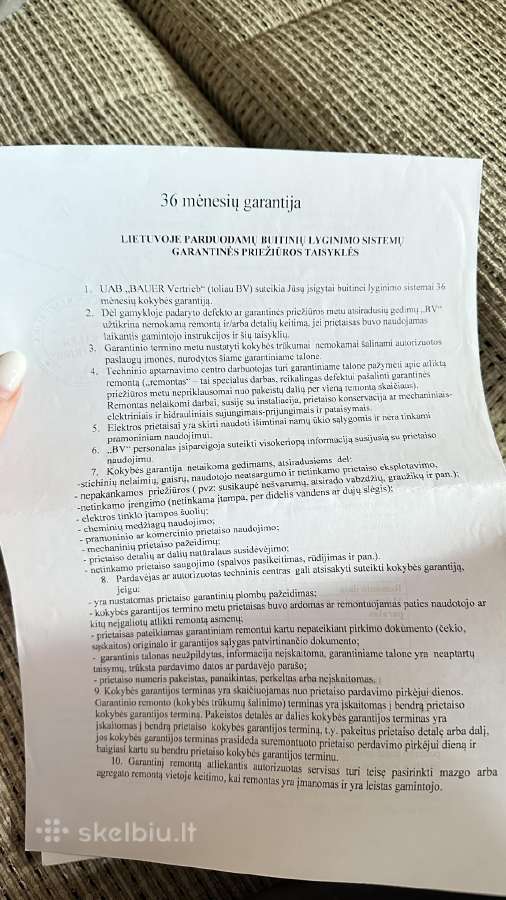 Bauer lyginimo sistema su garantija - nuotraukos Nr. 6