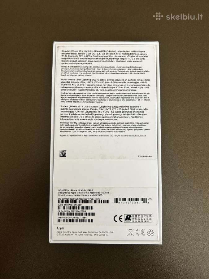 iPhone 12 64gb ir iPhone 13 128gb - nuotraukos Nr. 12