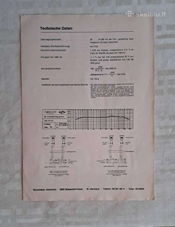 Sennheiser HD 414 - nuotraukos Nr. 6