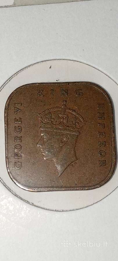 Malaja 1 centas 1945 - nuotraukos Nr. 2