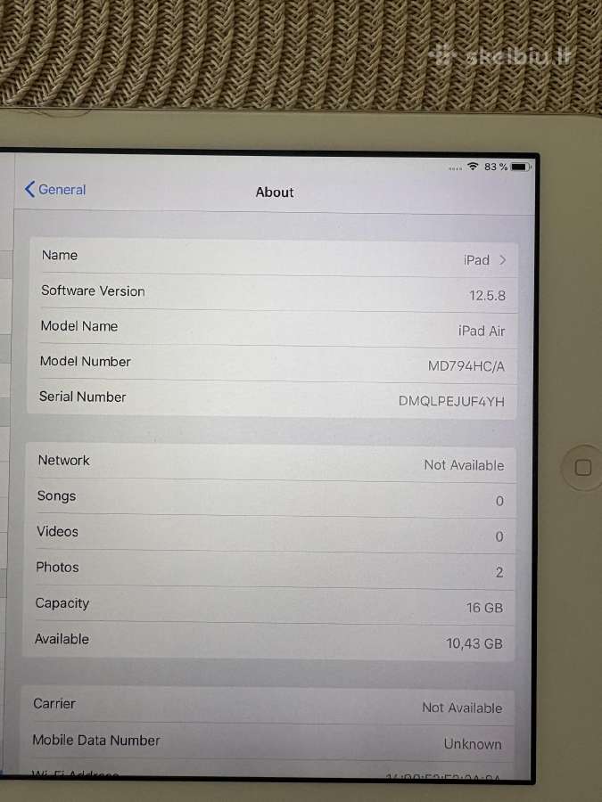 iPad air 1 - nuotraukos Nr. 3