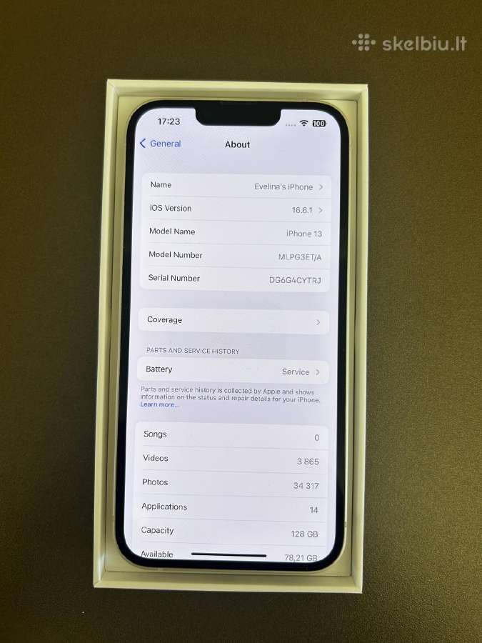 iPhone 13 128gb ir iPhone 12 64gb - nuotraukos Nr. 12