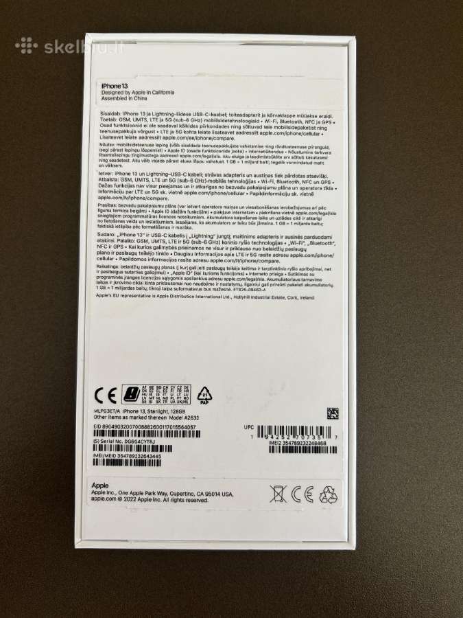 iPhone 13 128gb ir iPhone 12 64gb - nuotraukos Nr. 14