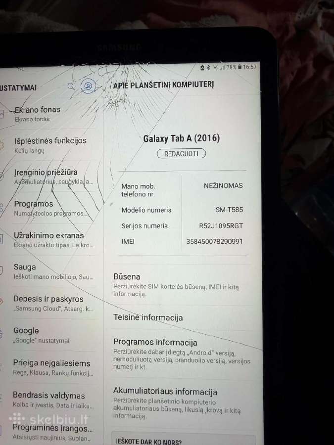 Samsung Galaxy Tab A - nuotraukos Nr. 6
