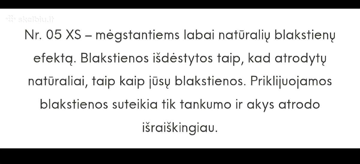 Dirbtinės priklijuojamos blakstienos - nuotraukos Nr. 2