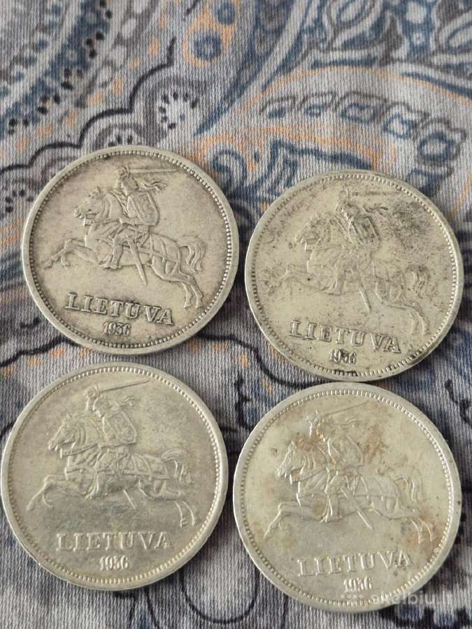 1936 5 Litai J. Basanavičius - nuotraukos Nr. 2