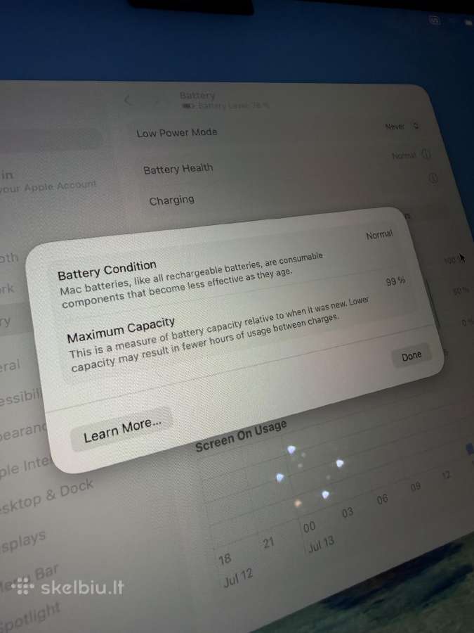 MacBook Air M3 2024 512gb 99% - nuotraukos Nr. 7